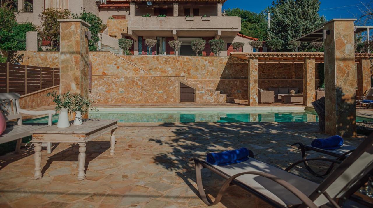 Pool And Sea View Apartments Agia Marina  外观 照片
